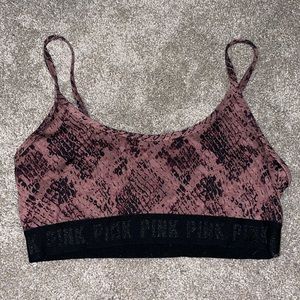 VS PINK snake print sports bra